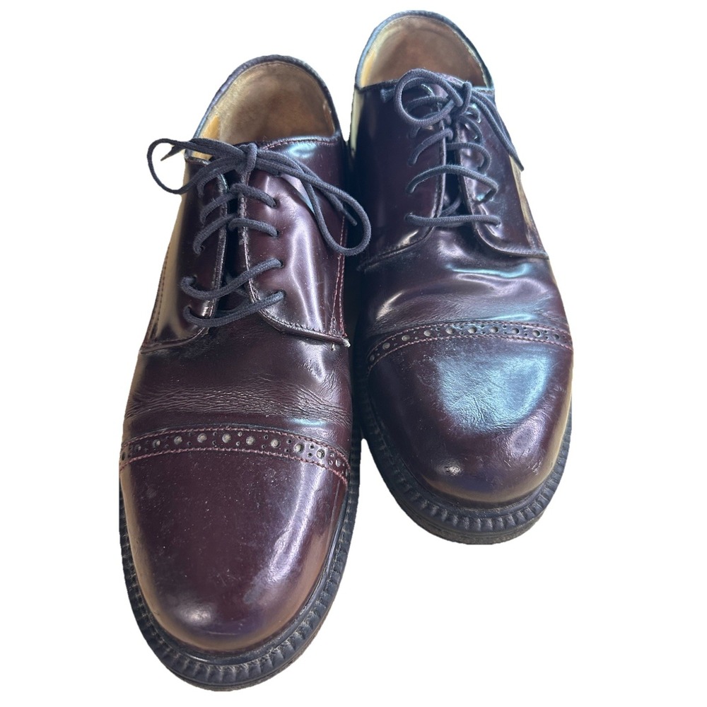Bass Men's Leather Cap Toe Oxford Dress Shoes – Size 9 M – Brown‎